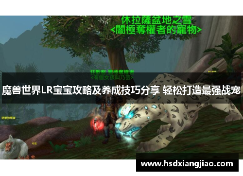 魔兽世界LR宝宝攻略及养成技巧分享 轻松打造最强战宠